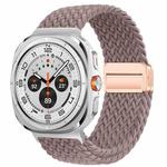 For Samsung Galaxy Watch8 / Watch8 Classic xDfind Magnetic Buckle Nylon Braid Loop Watch Band(Smoke Purple)