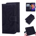 For Motorola Moto E6 Play Tiger Embossing Pattern Horizontal Flip Leather Case with Holder & Card Slots & Wallet(Black)