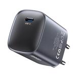 USAMS CC323 T66 45W USB-C / Type-C GaN Fast Charger, EU Plug(Gunmetal)