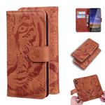 For Nokia 2.2 Tiger Embossing Pattern Horizontal Flip Leather Case with Holder & Card Slots & Wallet(Brown)