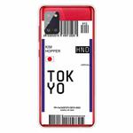 For Samsung Galaxy A71 5G Boarding Pass Series TPU Phone Protective Case(Flag Tokyo)