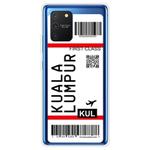 For Samsung Galaxy A91 Boarding Pass Series TPU Phone Protective Case(Kuala Lumpur)