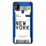 For Samsung Galaxy M31 Boarding Pass Series TPU Phone Protective Case(New York)