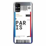 For Samsung Galaxy M31s Boarding Pass Series TPU Phone Protective Case(Paris)