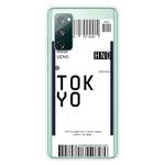For Samsung Galaxy S20 FE Boarding Pass Series TPU Phone Protective Case(Tokyo)