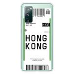 For Samsung Galaxy S20 FE Boarding Pass Series TPU Phone Protective Case(Hong Kong)