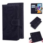 For Samsung Galaxy A21 Tiger Embossing Pattern Horizontal Flip Leather Case with Holder & Card Slots & Wallet(Black)