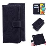 For Samsung Galaxy A71 5G Tiger Embossing Pattern Horizontal Flip Leather Case with Holder & Card Slots & Wallet(Black)