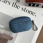 For Sony WF-1000XM5 Coarse Cloth Texture PC Earphone Protective Case(Blue)