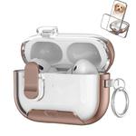 For AirPods Pro 2 Starchain Series PC Earphone Case with Stand(Rose Gold)