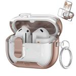For Samsung Galaxy Buds 3 / 3 Pro Starchain Series PC Earphone Case with Stand(Rose Gold)