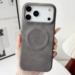 For iPhone 17 Pro Max Skin Feel Sheepskin MagSafe Magnetic Phone Case(Grey)