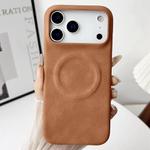For iPhone 17 Pro Skin Feel Sheepskin MagSafe Magnetic Phone Case(Yellow)