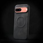 For Google Pixel 7a Skin Feel Sheepskin MagSafe Magnetic Phone Case(Black)