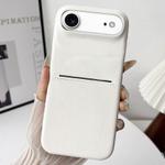 For iPhone 17 Air Skin Feel Sheepskin Card Slot Phone Case(White)