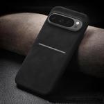 For Google Pixel 9 / Pixel 9 Pro Skin Feel Sheepskin Card Slot Phone Case(Black)