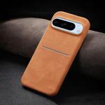 For Google Pixel 8 Pro Skin Feel Sheepskin Card Slot Phone Case(Yellow)