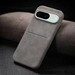 For Google Pixel 8 Skin Feel Sheepskin Card Slot Phone Case(Grey)