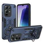 For Infinix Note 50x Double-Ring Holder PC Hybrid TPU Phone Case(Ocean Blue)
