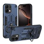 For OPPO K13 / K12s Double-Ring Holder PC Hybrid TPU Phone Case(Ocean Blue)