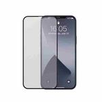 For iPhone 12 Pro Max 2pcs Baseus 0.25mm Full-screen Curved Frosted Tempered Glass Protector
