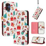 For Samsung Galaxy Xcover7 Pro Christmas Series Buckle Leather Phone Case with Hand Strap(Christmas Elements)