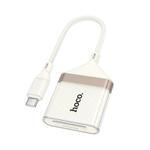 hoco UA40A Crystal 2 in 1 Type-C to SD and TF Card Reader(Apricot)