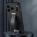 For iPhone 17 Pro Max SULADA Tide Cool Series PC Hybrid Leather Texture Skin Feel Phone Case(Black)
