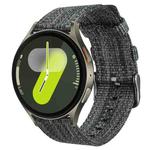 For Samsung Galaxy Watch 7 / 6 / 5 / FE xDfind Nylon Canvas Watch Band(Dark Grey)