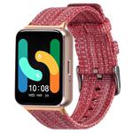 For Samsung Galaxy Fit3 xDfind Nylon Canvas Watch Band(Red)