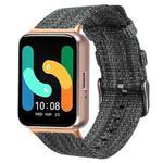 For Samsung Galaxy Fit3 xDfind Nylon Canvas Watch Band(Dark Grey)