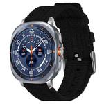For Samsung Galaxy Watch Ultra / Ultra 2025 xDfind Nylon Canvas Watch Band(Black)