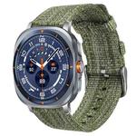 For Samsung Galaxy Watch Ultra / Ultra 2025 xDfind Nylon Canvas Watch Band(Army Green)