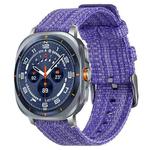 For Samsung Galaxy Watch Ultra / Ultra 2025 xDfind Nylon Canvas Watch Band(Dark Purple)