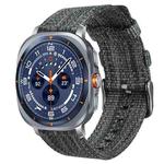 For Samsung Galaxy Watch Ultra / Ultra 2025 xDfind Nylon Canvas Watch Band(Dark Grey)