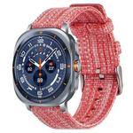 For Samsung Galaxy Watch Ultra / Ultra 2025 xDfind Nylon Canvas Watch Band(Pink)