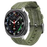 For Samsung Galaxy Watch8 / 8 Classic xDfind Nylon Canvas Watch Band(Army Green)