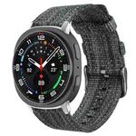 For Samsung Galaxy Watch8 / 8 Classic xDfind Nylon Canvas Watch Band(Dark Grey)