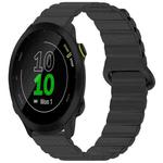 For Garmin Forerunner 45 / 45S / Swim 2 xDfind Loop Magnetic Glossy Silicone Watch Band(Black)