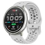 20mm xDfind Silver Buckle Silicone Sport Watch Band(Grey)