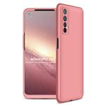 For OPPO Realme 7 GKK Three Stage Splicing Full Coverage PC Protective Case(Rose Gold)