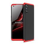 For OPPO Realme 7 Pro GKK Three Stage Splicing Full Coverage PC Protective Case(Black Red)