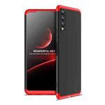 For vivo Y20 GKK Three Stage Splicing Full Coverage PC Protective Case(Black Red)