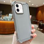 For iPhone 11 Solid Color TPU Hybrid PC Shockproof Phone Case(Grey)