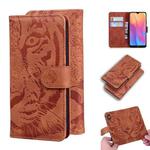 For Xiaomi Redmi 8A Tiger Embossing Pattern Horizontal Flip Leather Case with Holder & Card Slots & Wallet(Brown)