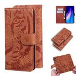 For Xiaomi Redmi Note 8 Tiger Embossing Pattern Horizontal Flip Leather Case with Holder & Card Slots & Wallet(Brown)