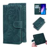 For Xiaomi Redmi Note 8T Tiger Embossing Pattern Horizontal Flip Leather Case with Holder & Card Slots & Wallet(Green)