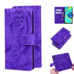 For Xiaomi Redmi Note 9S / Note 9 Pro / Note 9 Pro Max Tiger Embossing Pattern Horizontal Flip Leather Case with Holder & Card Slots & Wallet(Purple)