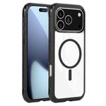 For iPhone 17 Pro Max Solid Color Edge Transparency MagSafe Magnetic Phone Case(Black)