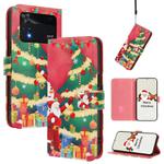 For Xiaomi Poco M4 Pro 4G Christmas Series Buckle Leather Phone Case with Hand Strap(Christmas Tree)